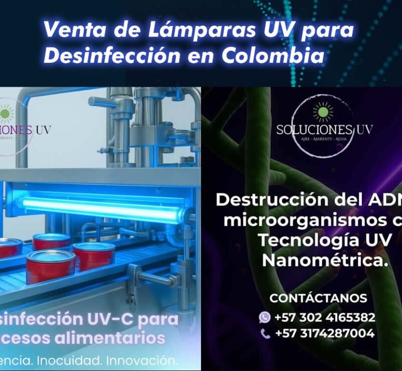 Venta de Lámparas UV para Desinfección en Colombia Luz Ultravioleta