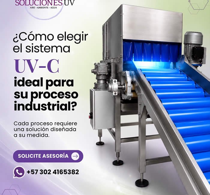 lámpara de desinfección UV-C adecuada para su proceso industrial