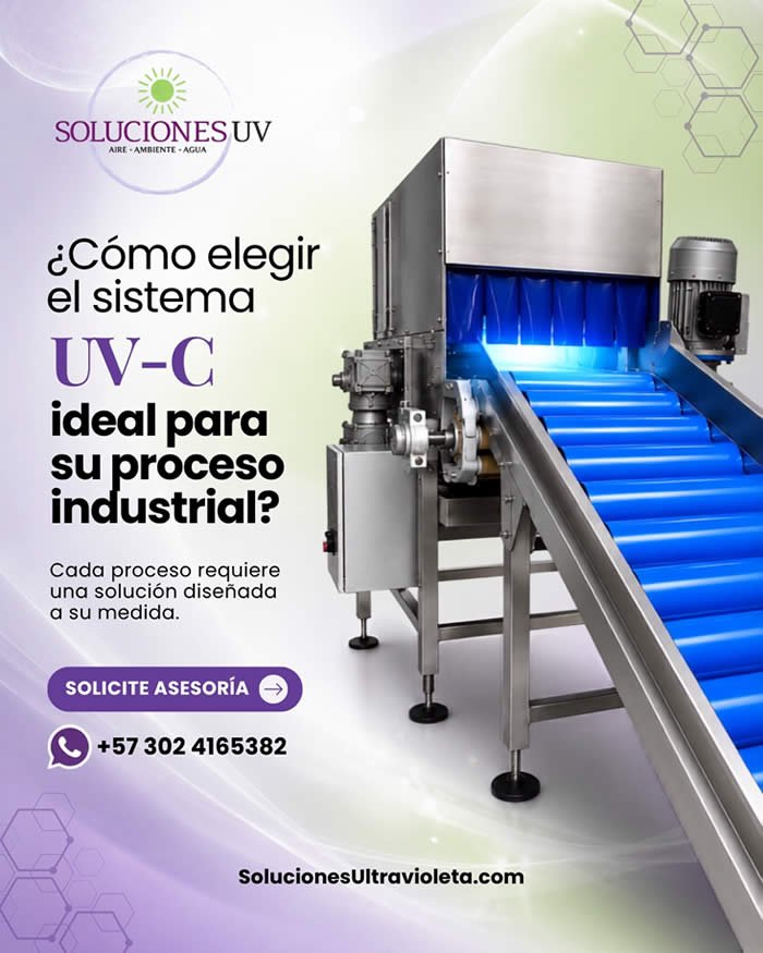 lámpara de desinfección UV-C adecuada para su proceso industrial