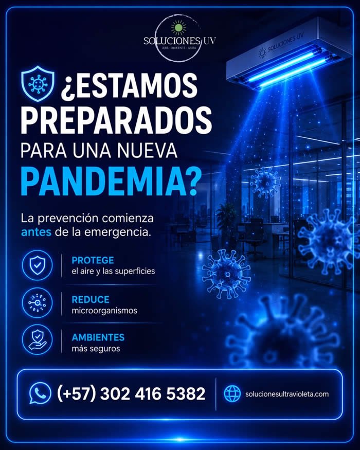 Desinfección UV-C estamos preparados para una nueva pandemia